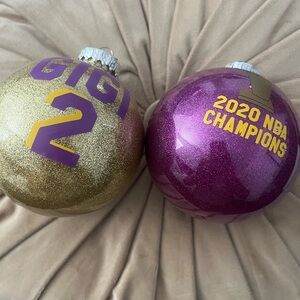 Lakers Christmas ornaments